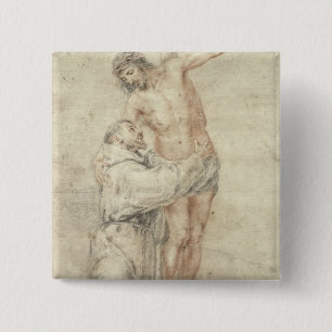 St Francis som kasserar världen och omfamna Knapp