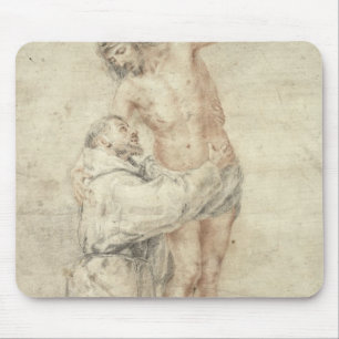 St Francis som kasserar världen och omfamna Musmatta