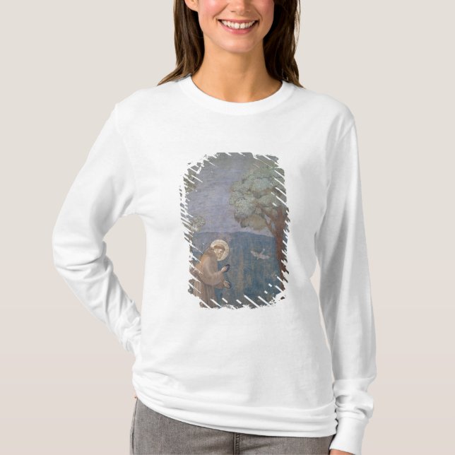 St Francis som predikar till fåglarna, 1297-99 Tee (Framsida)