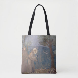 St Francis som predikar till fåglarna, 1297-99 Tygkasse
