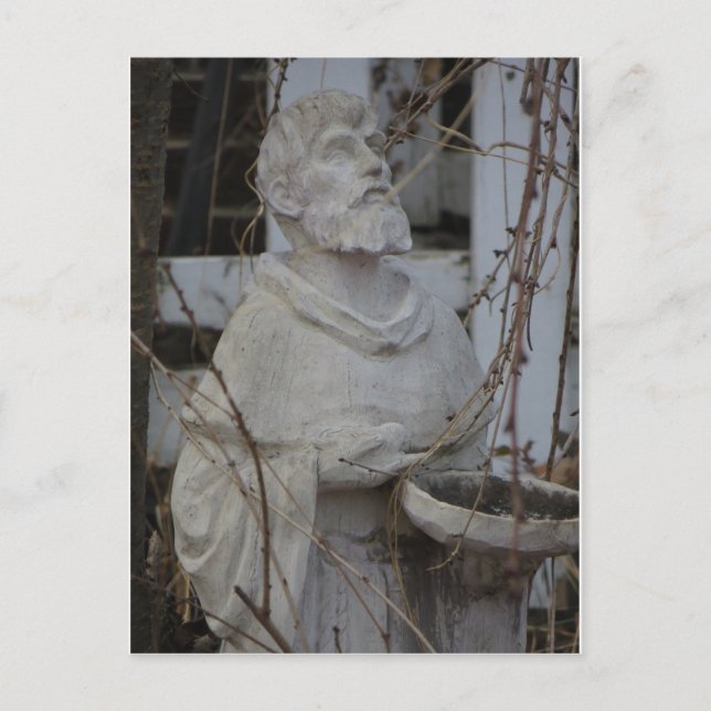 St. Francis Statue Vykort (Framsida)
