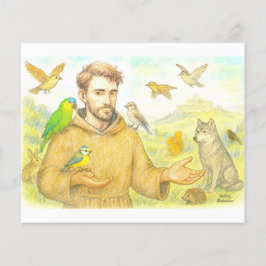 St. Francis - the sermon to the birds and animals Flygblad