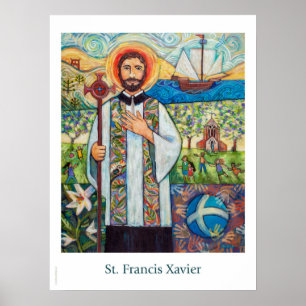 St. Francis Xavier katolska Poster