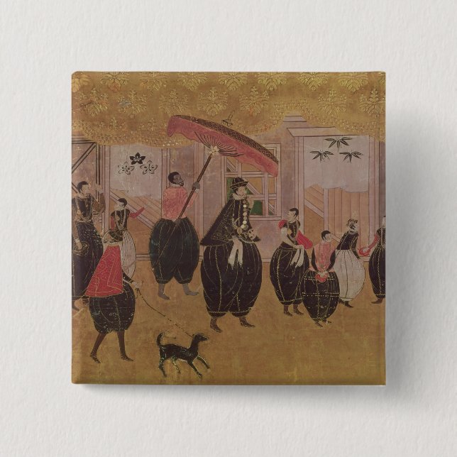 St Francis Xavier och hans följe Knapp (Framsida)