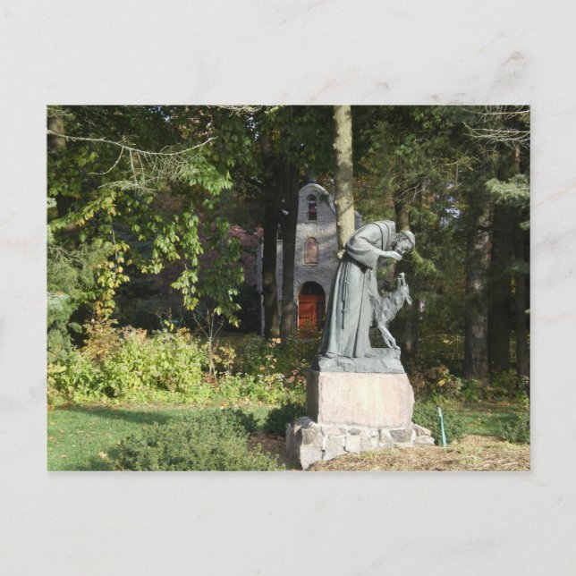 St. Franics och Vargen Gubbio Vykort (Framsida)