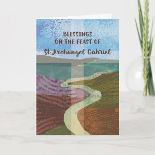 St. Gabriel, Archangel Feast Day Blessings Road Kort