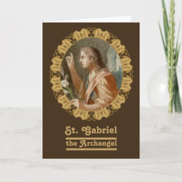 St Gabriel Archangel (M11) Blank Hälsning Kort