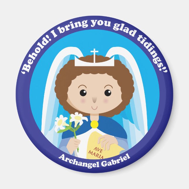 St. Gabriel Archangel Magnet (Framsidan)