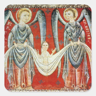 St Gabriel och St.-Raphael, c.1200 Fyrkantigt Klistermärke