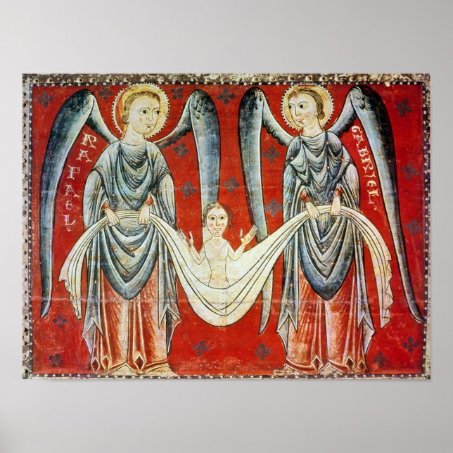 St. Gabriel och St. Raphael, c.1200 Poster (Framsidan)