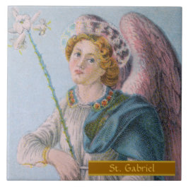 St. Gabriel the Archangel (uppgifter; M 017) Kakelplatta