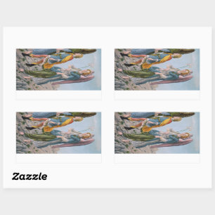 St. Gabriel the Archangel (uppgifter; M 017) Rektangulärt Klistermärke