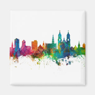 St Gallen Schweiz Skyline Magnet