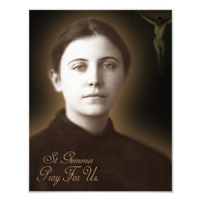 St Gemma Galgani Fototryck (Framsidan)