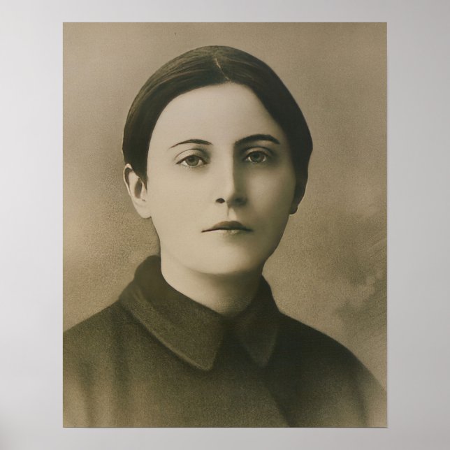 St Gemma Galgani italiensk katolsk Saint Poster (Framsidan)