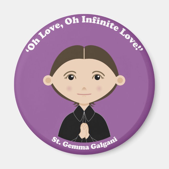 St. Gemma Galgani Magnet (Framsidan)