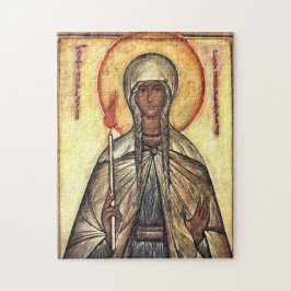 St. Genevieve of Paris Orthodox Christian Icon Pussel