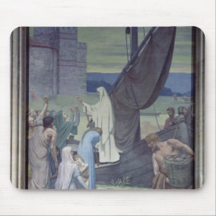 St. Genevieve som kommer med tillförsel Musmatta