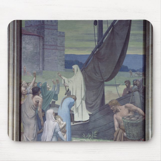 St. Genevieve som kommer med tillförsel Musmatta (Framsidan)