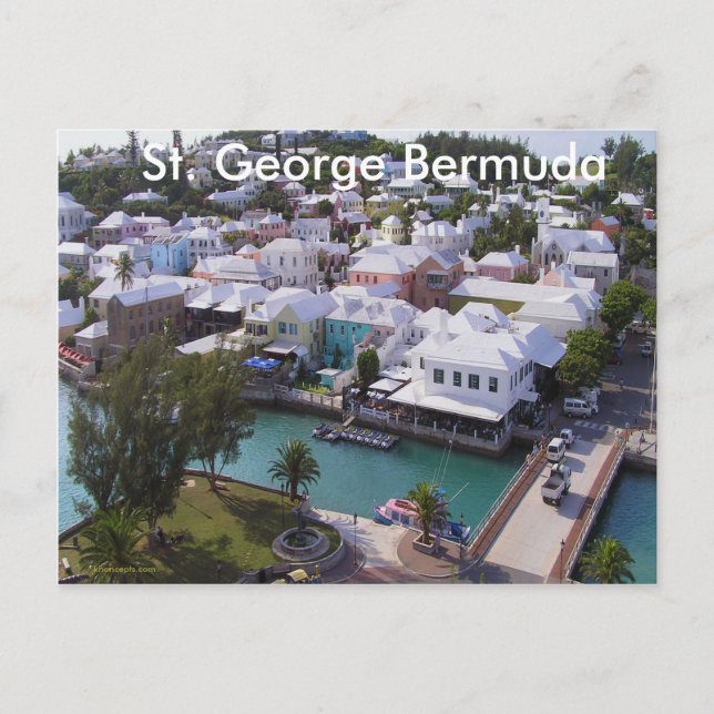 St. George Bermuda Vykort (Framsida)