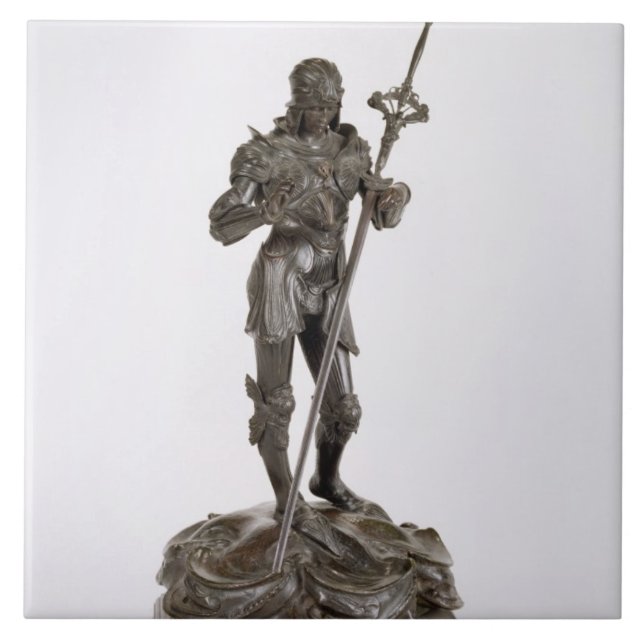 St George (brons), Kakelplatta (Framsidan)