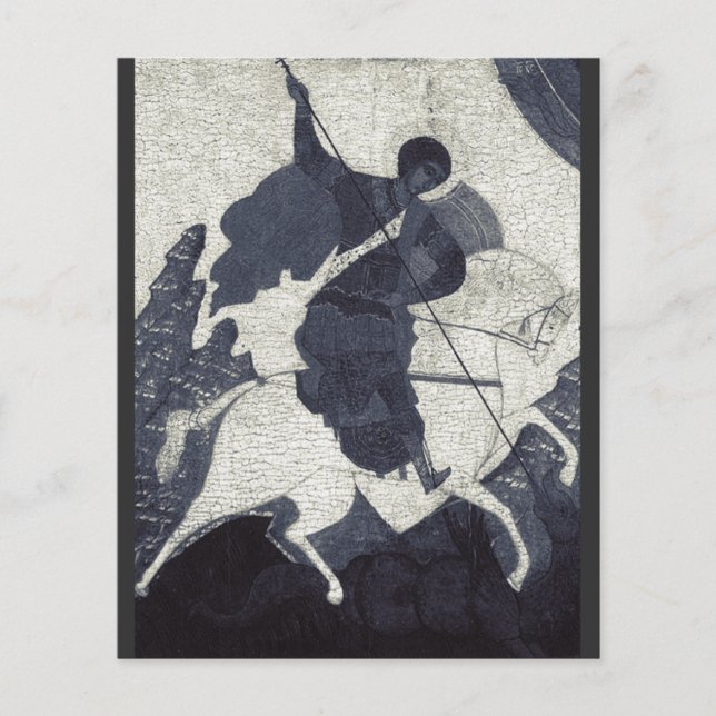 St George den segerrike östortodox ikonkonst (Framsida)