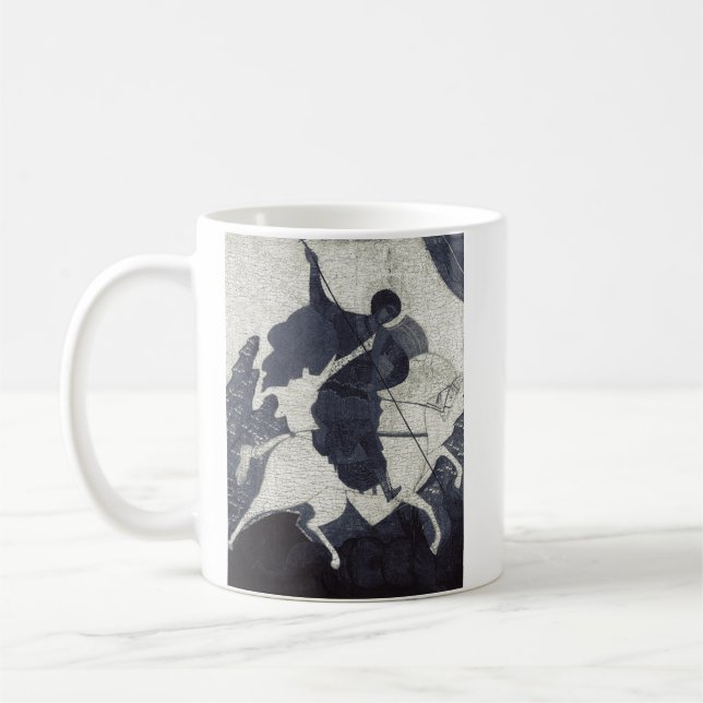 St George den segerrike östortodox ikonkonst Kaffemugg (Vänster)