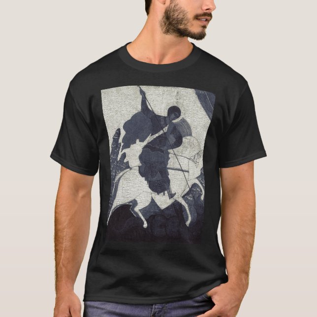 St George den segerrike östortodox ikonkonst T Shirt (Framsida)