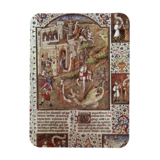 St. George dödade Dragons Magnet (Vertikal)