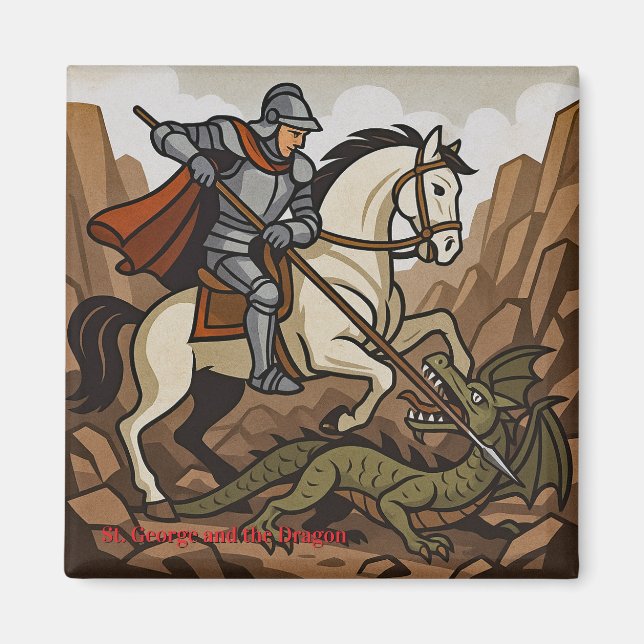St.George dödar Draken - Doudou, Mons Magnet (Framsidan)