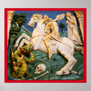 St. George, Dragon och Princess Poster