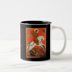 St George & drakekaffemugg Två-Tonad Mugg