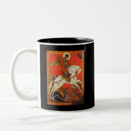 St George & drakekaffemugg Två-Tonad Mugg