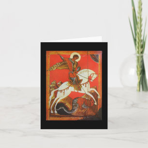 St George & draken noterar kort