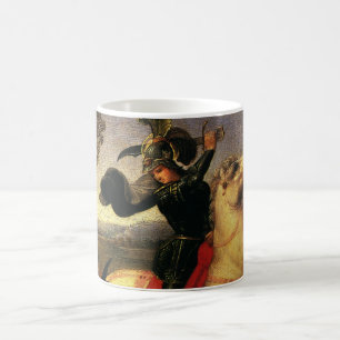 St. George Fighting the Dragon av Raphael Sanzio Kaffemugg
