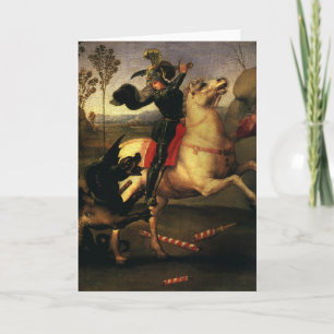 St. George Fighting the Dragon av Raphael Sanzio Kort