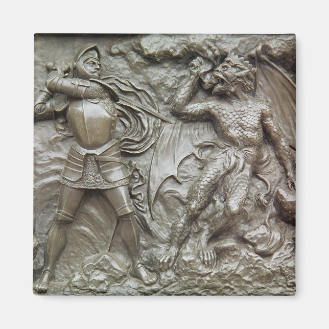 St. George Fighting the Dragon Magnet (Framsidan)