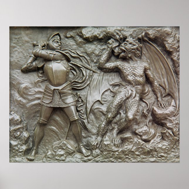St. George Fighting the Dragon Poster (Framsidan)