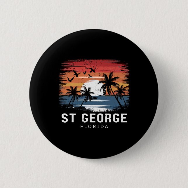 St George Florida Surfing Brädseglaren  Knapp (Framsida)