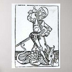 St. George från Liber Chronicarum Poster