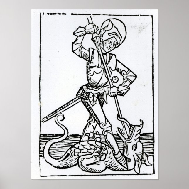 St. George från Liber Chronicarum Poster (Framsidan)