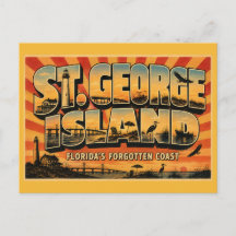 St. George Island Florida Glömda Kusten Vintage