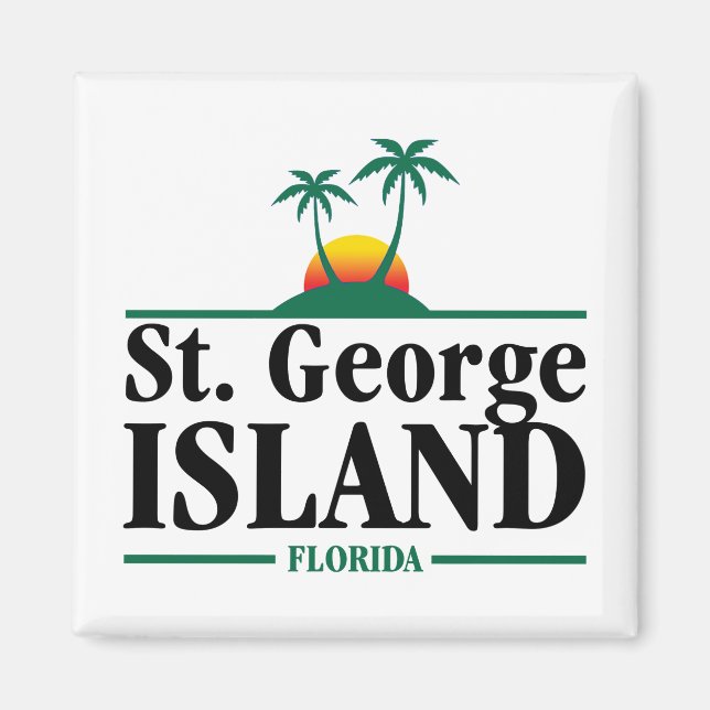 St George Island Florida Magnet (Framsidan)