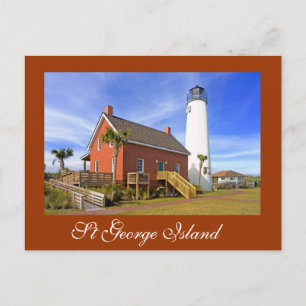 St George Island Lighthouse, Florida Vykort