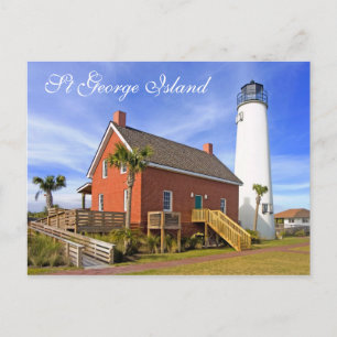 St George Island Lighthouse, Florida Vykort