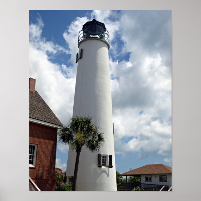 St George Island Lighthouse på en Poster (Framsidan)