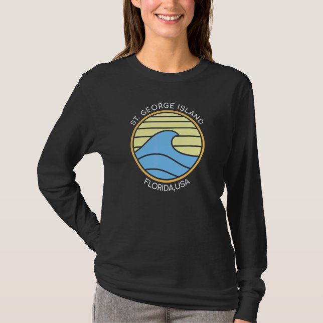 St George Island Roligt Beach T Shirt (Framsida)