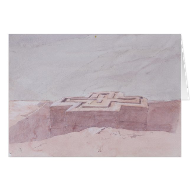 St George Lalibela Hälsningskort (Framsidan Horizontal)