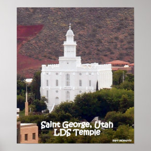 St George LDS tempel Poster