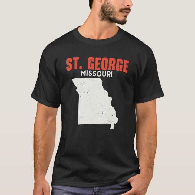 St George Missouri USA State America Travel Missou T Shirt (Framsida)